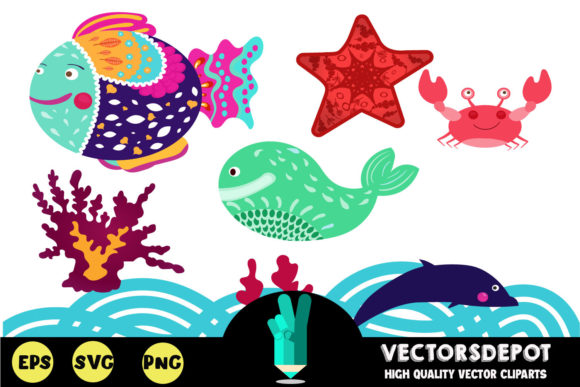 Explore the Versatility of Sea Wonders Clipart for Your Creative Projects