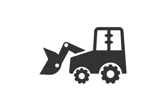 Stunning Bulldozer, Excavator Icon for Design Projects