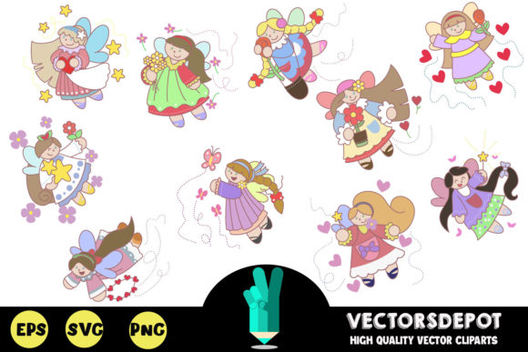 Unlock Your Creativity with the Cute Fairy Clipart Bundle